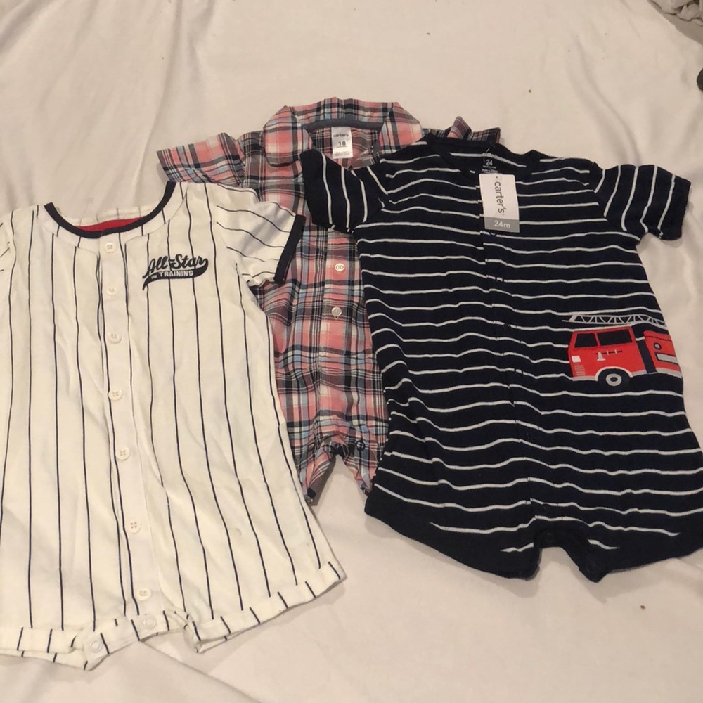NWT Carters bundle for boys 18-24month rompers